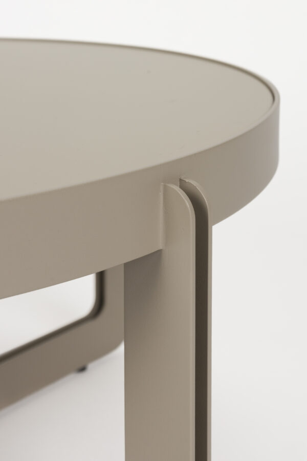 Coffee Table Centre Round Black/Beige - Image 12