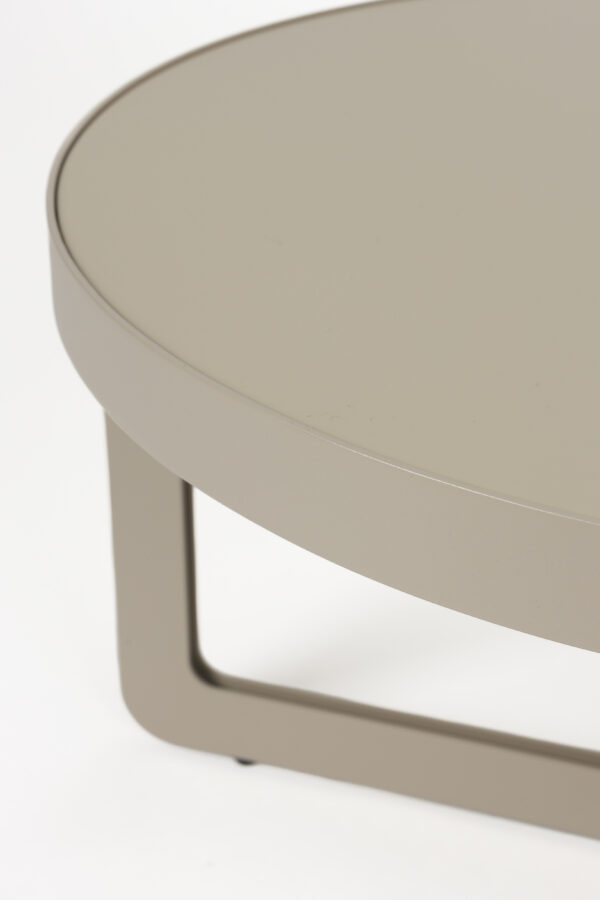 Coffee Table Centre Oval Beige/Black - Image 12