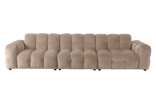 Sofa Hackman 4,5-Seater Leather Chocolate/Velour - Image 7