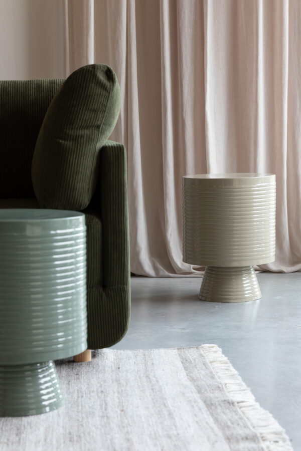 Side table Sven L Ivory / Green - Image 5