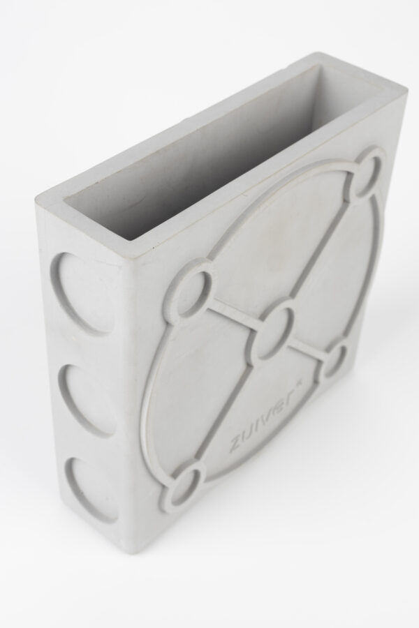 Vase Graphic Flat Grey/Terra