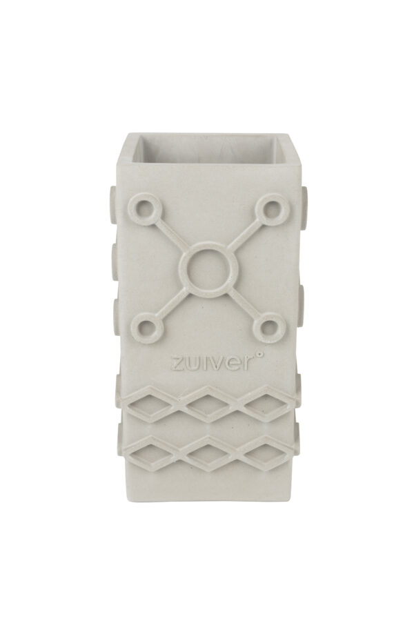 Vase Graphic Square Grey - Image 2