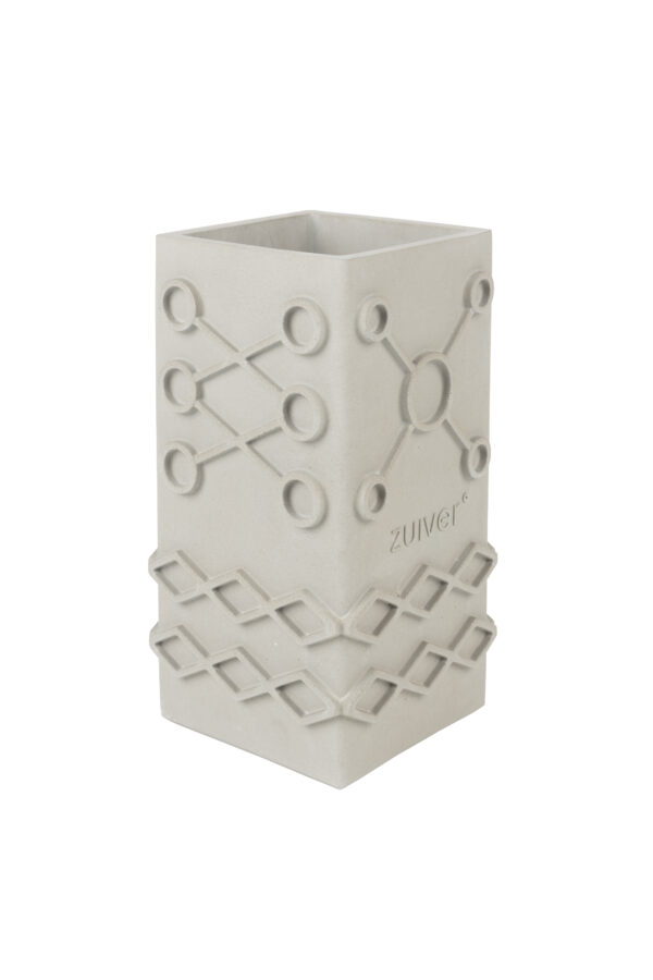 Vase Graphic Square Grey