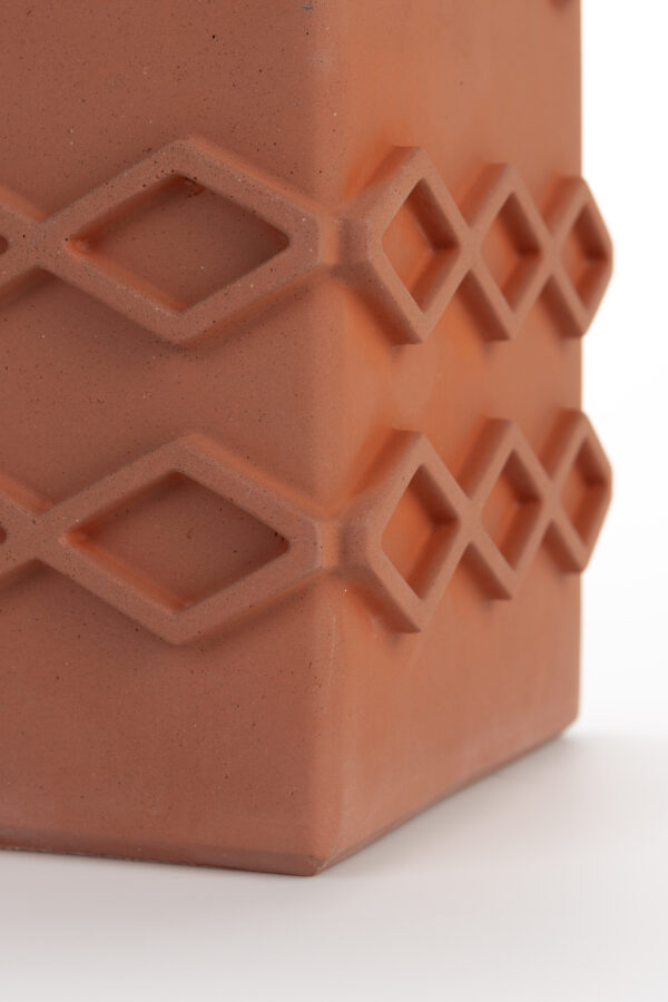 Vase Graphic Square Grey - Image 9