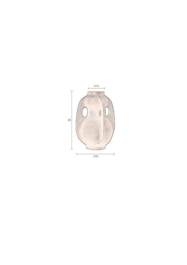Vase Thiago L Black/Terra - Image 19