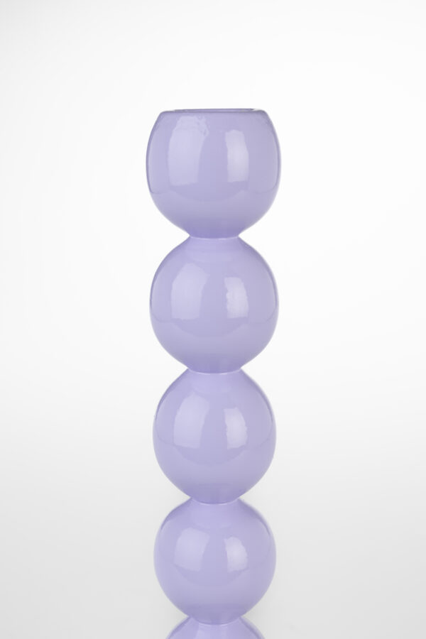 Candle Holder Bubbles One Shine Silver/Beige/Lilac - Image 4