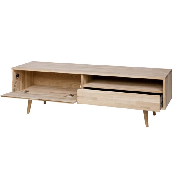 TYGO TV UNIT OAK UNTREATED, RETRO LEGS - Image 2