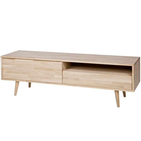TYGO TV UNIT OAK UNTREATED, RETRO LEGS - Image 3