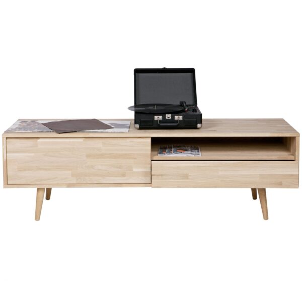 TYGO TV UNIT OAK UNTREATED, RETRO LEGS - Image 5