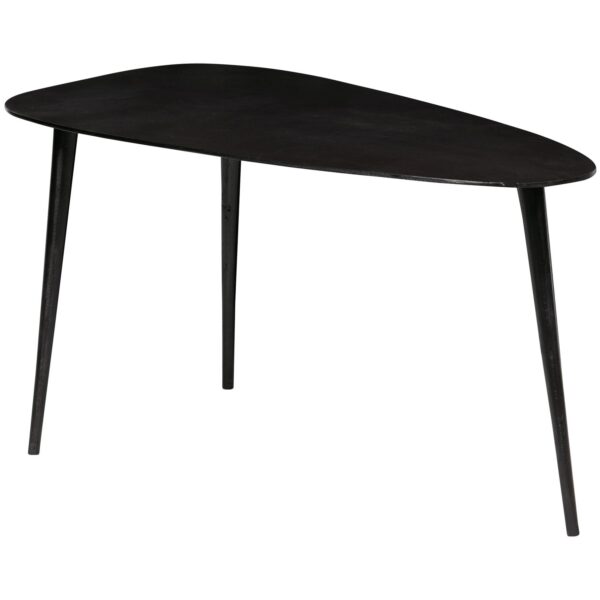 SET OF 2 - TRIANGLE SIDETABLE METAL BLACK NICKEL - Image 4