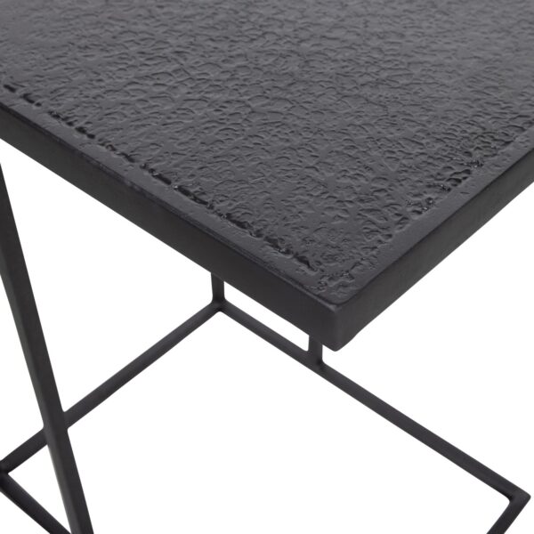 FEBE SIDE TABLE GARDEN U-SHAPE METAL BLACK - Image 2