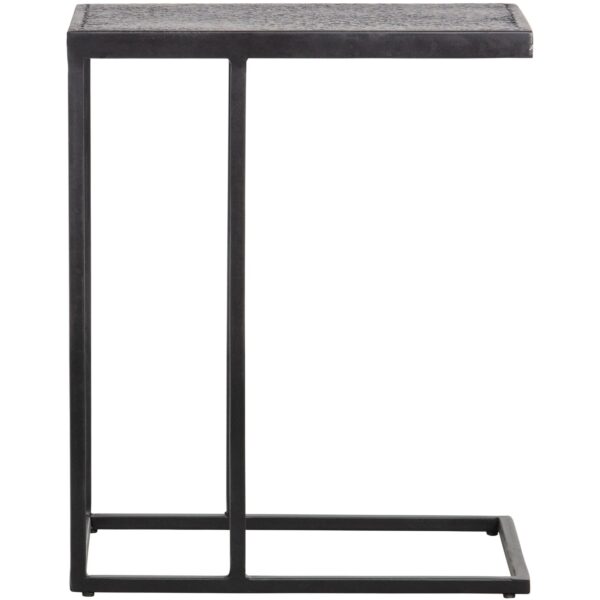 FEBE SIDE TABLE GARDEN U-SHAPE METAL BLACK - Image 4