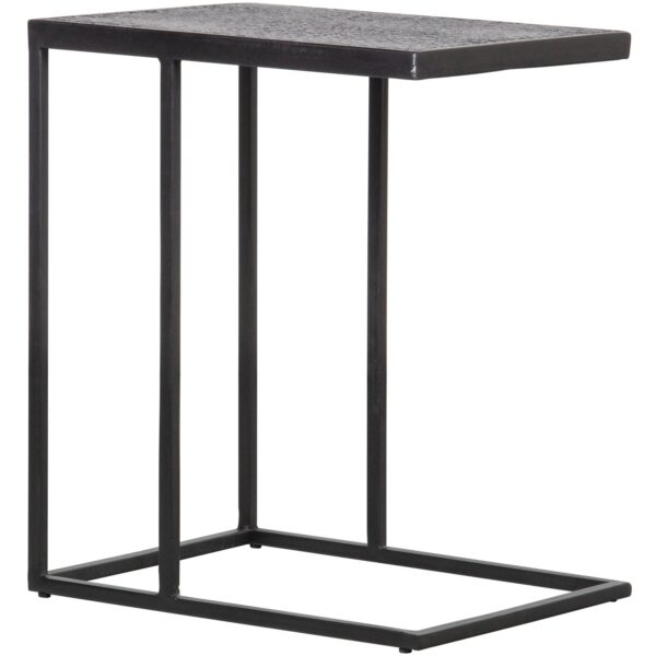 FEBE SIDE TABLE GARDEN U-SHAPE METAL BLACK