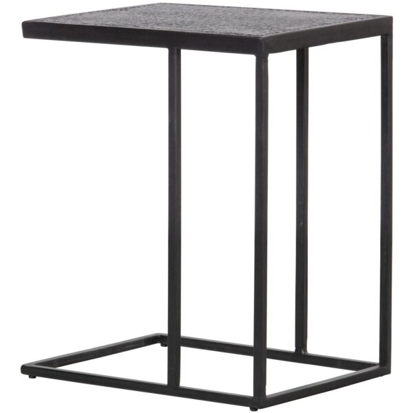 FEBE SIDE TABLE GARDEN U-SHAPE METAL BLACK - Image 8