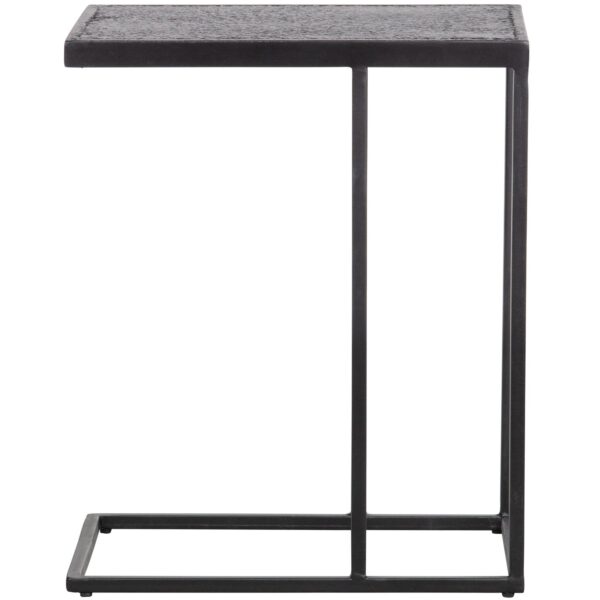FEBE SIDE TABLE GARDEN U-SHAPE METAL BLACK - Image 9