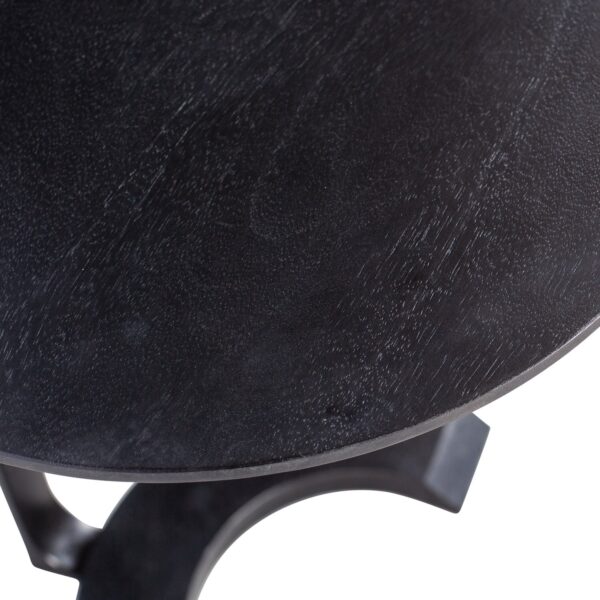 FLOOR SIDETABLE WOOD/METAL BLACK - Image 2