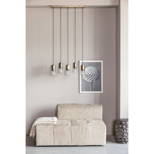 SPRINKLE HANGING LAMP 5 LAMPS ANTIQUE BRASS - Image 4
