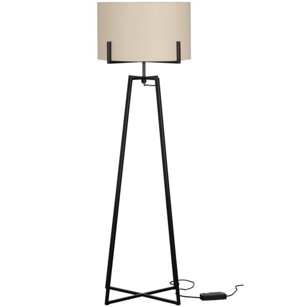 HOLLY FLOOR LAMP BLACK/NATURAL - Image 4