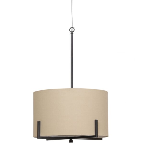 HOLLY HANGING LAMP BLACK/NATURAL