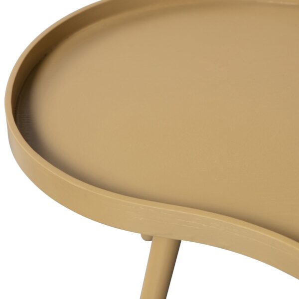 MAE SIDE TABLE ORGANIC OBLONG WOOD ALPACA - Image 2