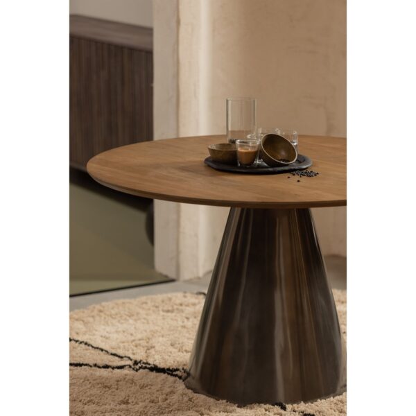 MAGGIE DINING TABLE METAL/MANGO WOOD BLACK - Image 5