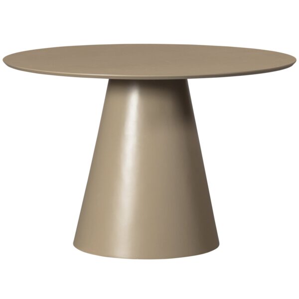 JORRE DINING TABLE MDF MILITARY BROWN/ANTIQUE BEIGE Ø120CM