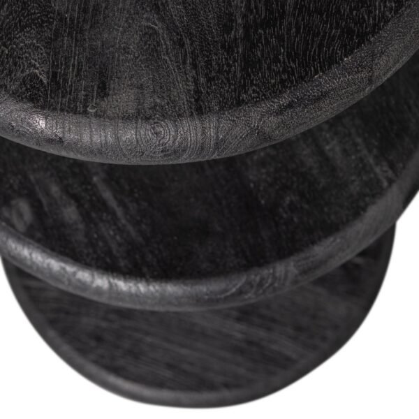 KOLBY BAR STOOL MANGO WOOD BLACK - Image 2
