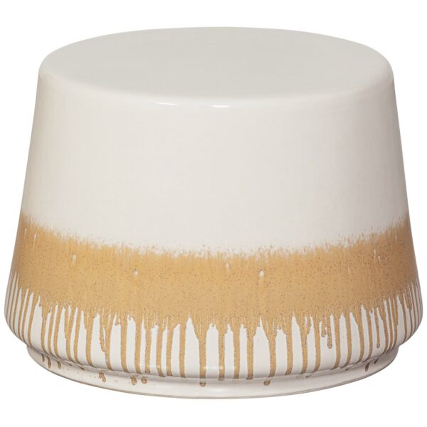 TILT SIDE TABLE CERAMIC NATURAL