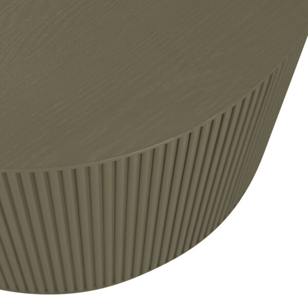 SANNE SIDE TABLE ROUND ANTIQUE BEIGE/ MILITARY GREEN/ BLACK - Image 2