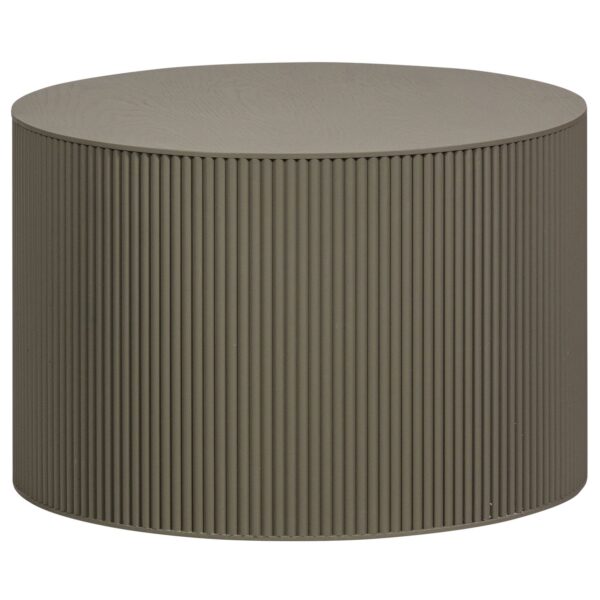 SANNE SIDE TABLE ROUND ANTIQUE BEIGE/ MILITARY GREEN/ BLACK - Image 3