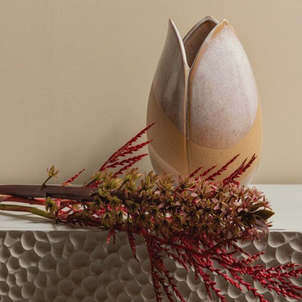 TOULIPA TULIP-SHAPED VASE CERAMICS NATURAL - Image 4