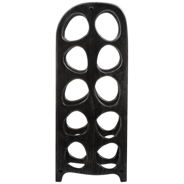 SUVI WINE RACK FOR 10 BOTTLES MANGO WOOD BLACK