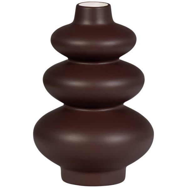 SENSUAL VASE CERAMIC 29CM MERLOT