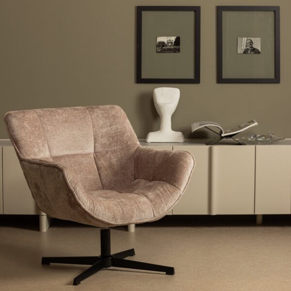 WIBO SWIVEL ARMCHAIR TAUPE - Image 7