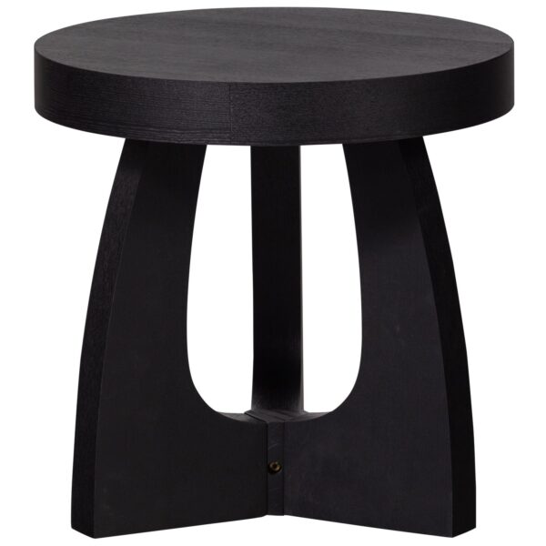 TALA SIDE TABLE MDF VENEER BLACK 45xØ45CM