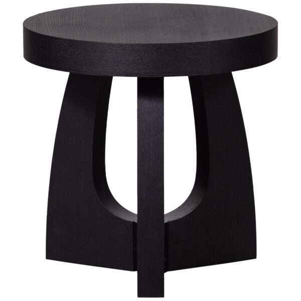 TALA SIDE TABLE MDF VENEER BLACK 45xØ45CM - Image 3