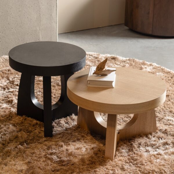 TALA SIDE TABLE MDF VENEER BLACK 45xØ45CM - Image 4