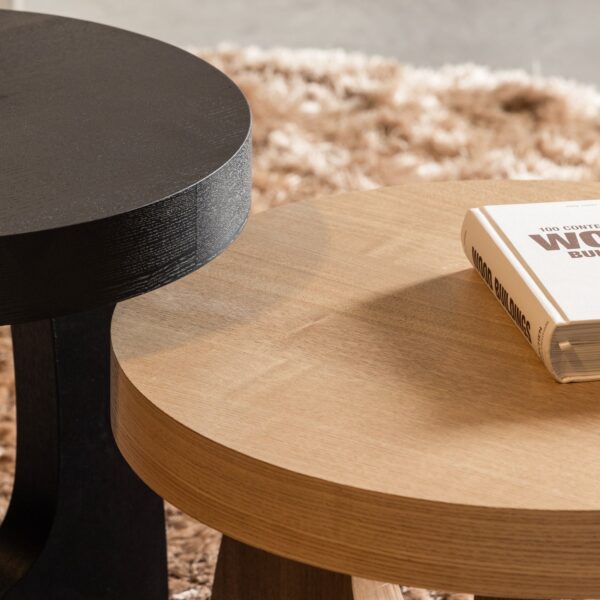 TALA SIDE TABLE MDF VENEER BLACK 45xØ45CM - Image 5