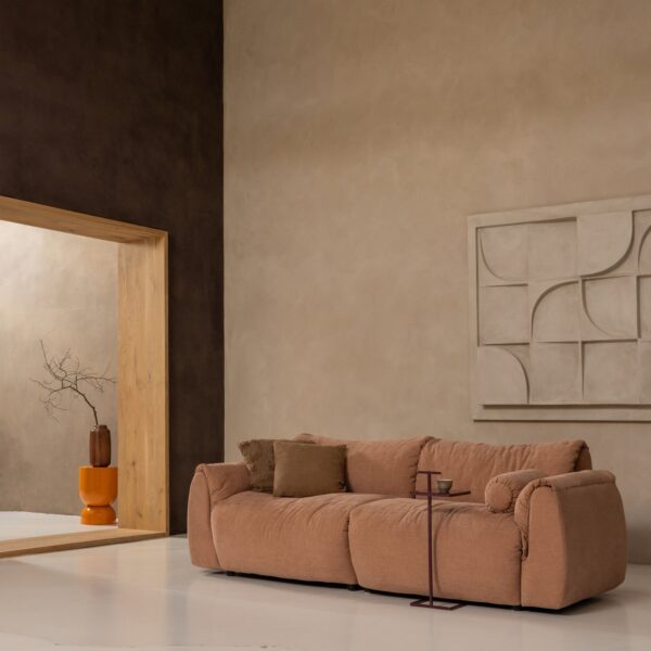 TOSTE SIDE TABLE METAL DARK SAND/AUBERGINE - Image 2