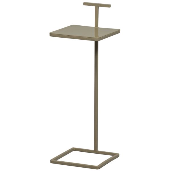 TOSTE SIDE TABLE METAL DARK SAND/AUBERGINE