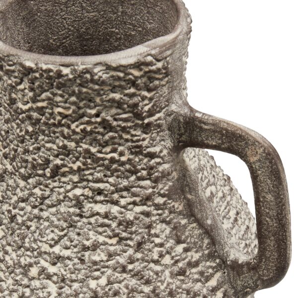 TABIA VASE ALUMINUM DARK BROWN - Image 2