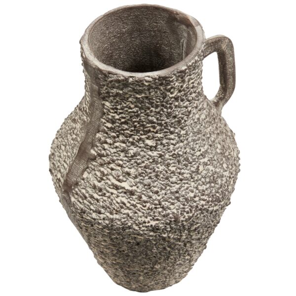 TABIA VASE ALUMINUM DARK BROWN - Image 3