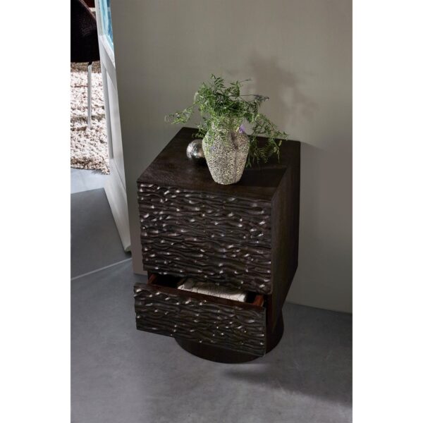 TABIA VASE ALUMINUM DARK BROWN - Image 6