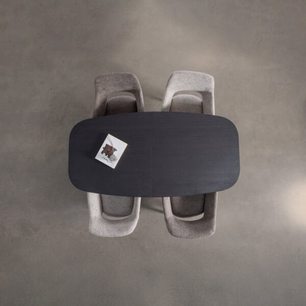 ARROS DINING TABLE EXTENDABLE 180-220x90CM MDF BLACK - Image 7