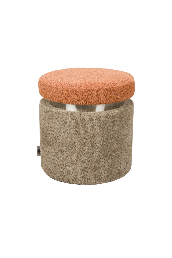 Stool Sen Brown Orange/Green/Beige