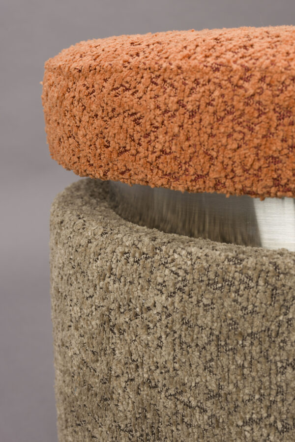 Stool Sen Brown Orange/Green/Beige - Image 2