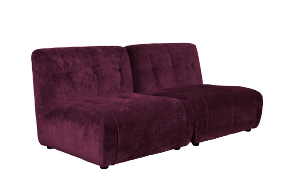 Sofa Giada 2-Seater Plum/Terra