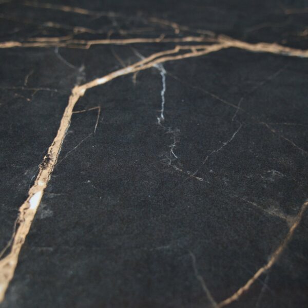 VIDA COFFEE TABLE WITH MARBLE LOOK TABLETOP BLACK 48xØ60 - Image 2