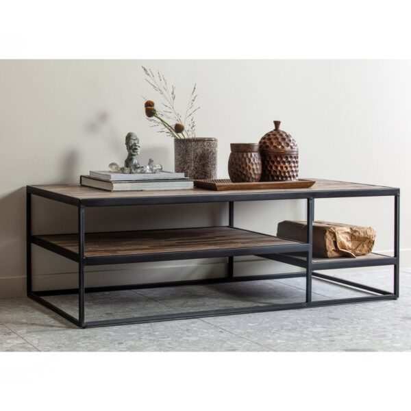 VIC COFFEE TABLE WOOD/METAL 120x60 - Image 2