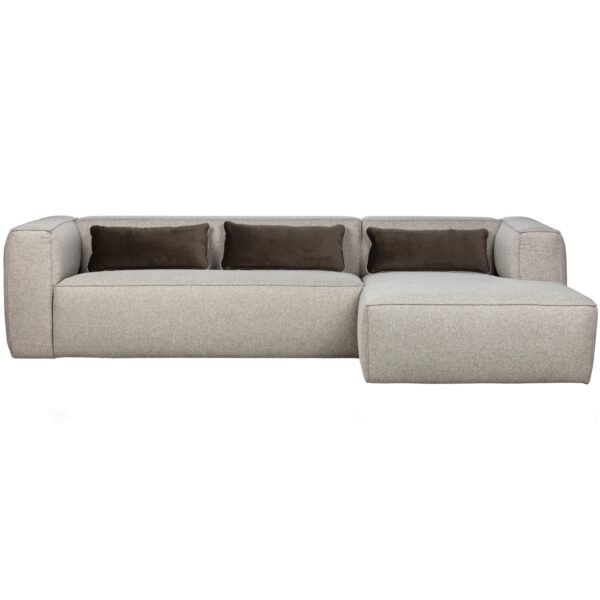 BEAN CORNER SOFA RIGHT INCL. CUSHIONS LIGHT GREY - Image 6